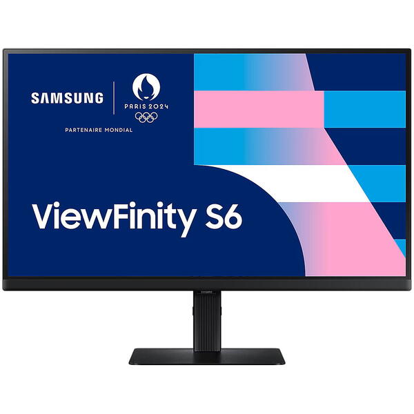 Monitor LED Samsung ViewFinity S6 LS27D600UAUXEN 27 inch QHD IPS 5 ms 100 Hz USB-C HDR Negru