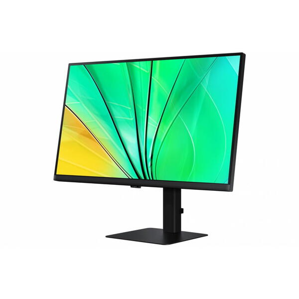 Monitor LED Samsung ViewFinity S6 LS24D600UAUXEN 24 inch QHD IPS 5 ms 100 Hz USB-C HDR Negru