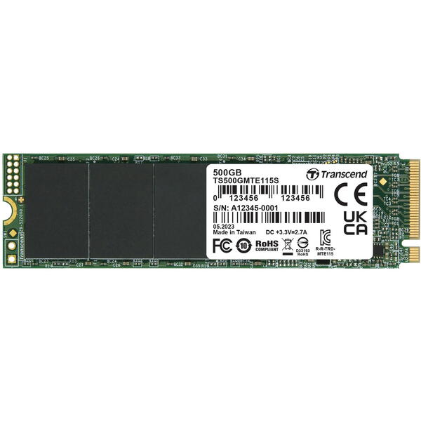 SSD Transcend 115S 500GB PCI Express 3.0 x4 M.2 2280