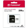 Transcend microSDXC 300S 256GB, Class 10, UHS-I U3, V30, A1 + Adaptor SD