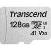 Transcend microSDXC 300S 128GB, Class 10, UHS-I U3, V30, A1 + Adaptor SD