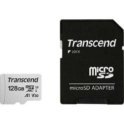 microSDXC 300S 128GB, Class 10, UHS-I U3, V30, A1 + Adaptor SD