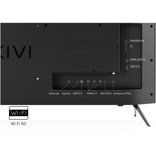 Televizor LED KIVI Smart TV Android 50U760QB Seria U760QB 126cm 4K UHD HDR Negru