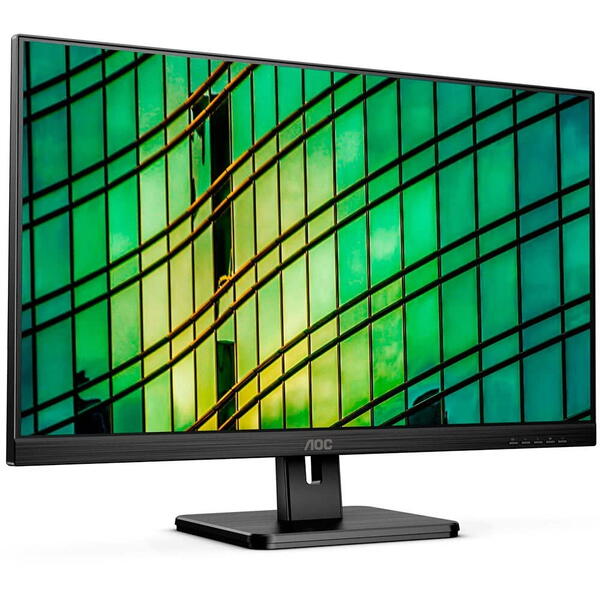 Monitor LED AOC 27E2QAE 27 inch FHD IPS 4 ms 75 Hz, Negru