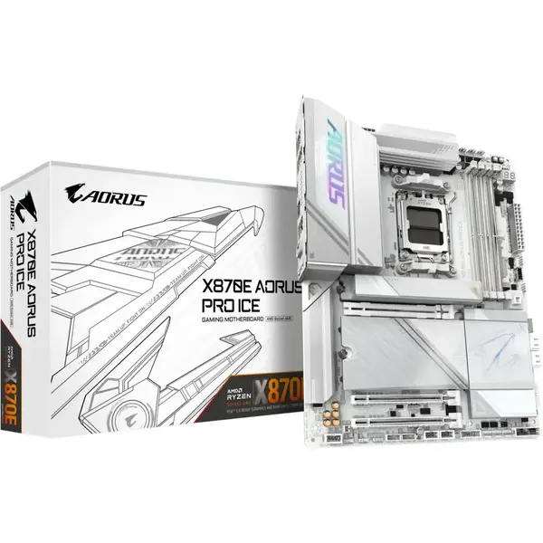 Placa de baza Gigabyte X870E AORUS PRO ICE Socket AM5