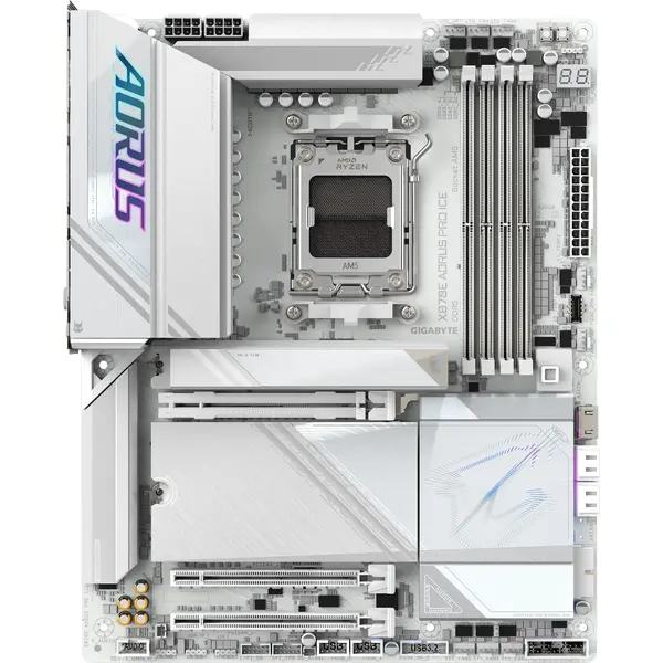 Placa de baza Gigabyte X870E AORUS PRO ICE Socket AM5