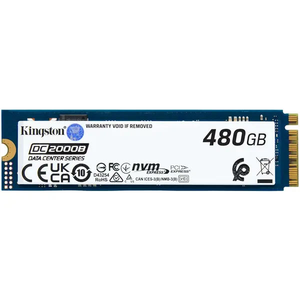 SSD Data Center Enterprise Kingston DC2000B M.2 480GB PCIe 4.0 x4 2280