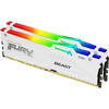 Memorie Kingston FURY Beast RGB White 32GB DDR5 6000MHz CL30 Dual Channel Kit