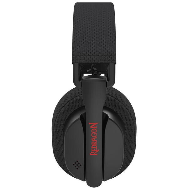 Casti gaming Redragon Luce Black Bluetooth, Wireless, Cu fir