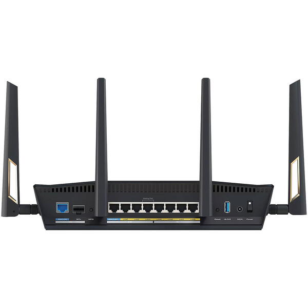 Router Wireless Asus RT-BE88U Dual-Band WiFi 7 10 Gigabit Black