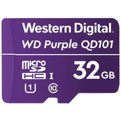 WD microSDXC Purple Ultra Endurance 32GB, Clasa 10, UHS-I