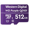 WD microSDXC Purple Ultra Endurance 512GB, Clasa 10, UHS-I