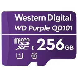 WD microSDXC Purple Ultra Endurance 256GB, Clasa 10, UHS-I