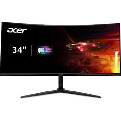 Monitor Gaming Acer Nitro XZ340CUH ZeroFrame Curbat 34 inch UWQHD VA 1 ms 100 Hz HDR Negru