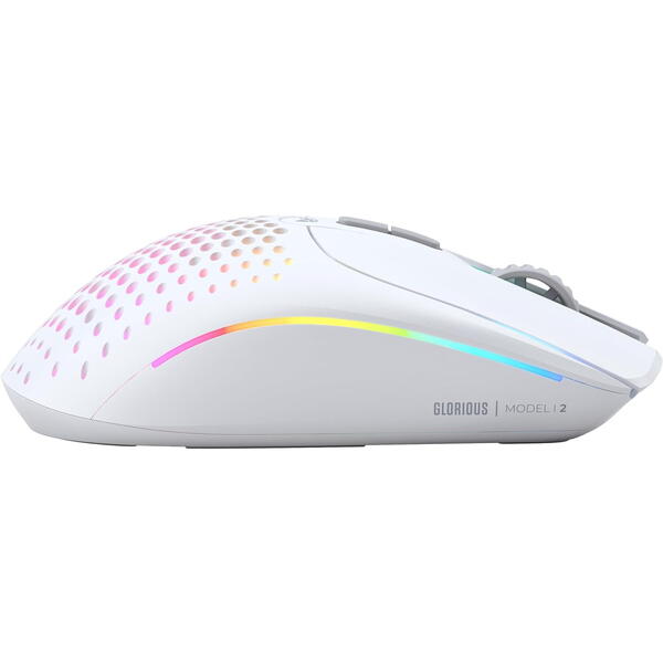 Mouse gaming Glorious I2 Wireless 1K Polling, 26000 DPI White