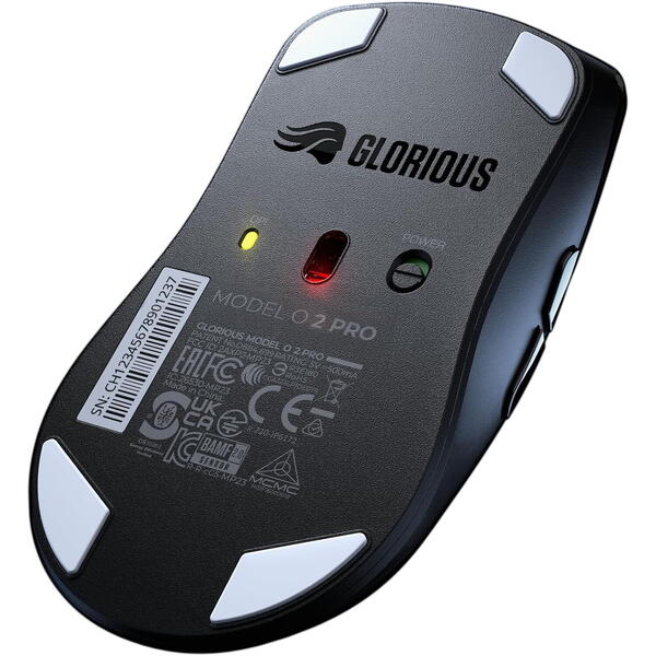 Mouse gaming Glorious O 2 Pro Wireless 1K Polling, 26000 DPI Black