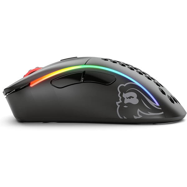 Mouse gaming Glorious Model D, Wireless, RGB, 19000 DPI, Negru Mat