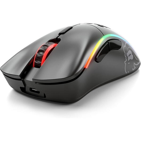 Mouse gaming Glorious Model D, Wireless, RGB, 19000 DPI, Negru Mat