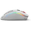 Mouse gaming Glorious Model D, Wireless, RGB, 19000 DPI, Alb Mat