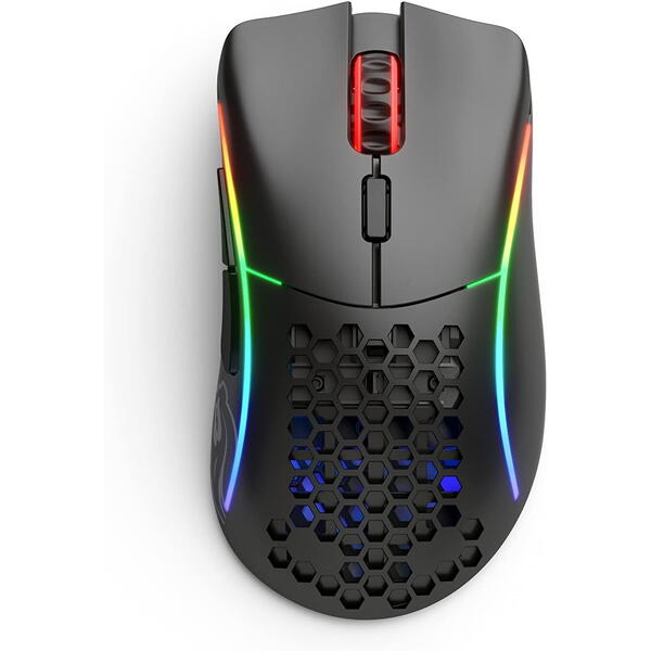 Mouse gaming Glorious Model D Minus, Wireless, RGB, 19000 DPI, Negru Mat