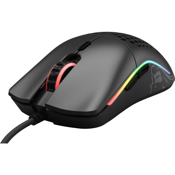 Mouse gaming Glorious Model O, RGB, 12000 DPI, Negru Mat