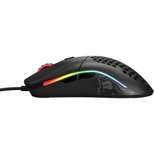 Mouse gaming Glorious Model O, RGB, 12000 DPI, Negru Mat