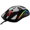 Mouse gaming Glorious Model O Minus, 12000 DPI, RGB, Negru Lucios