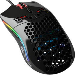 Mouse gaming Glorious Model O Minus, 12000 DPI, RGB, Negru Lucios