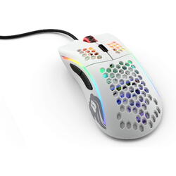 Mouse gaming Glorious Model D, RGB,12000 DPI,USB, Alb mat