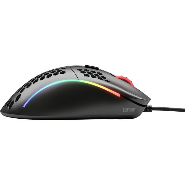 Mouse gaming Glorious Model D, RGB, 12000 DPI, USB, Negru mat