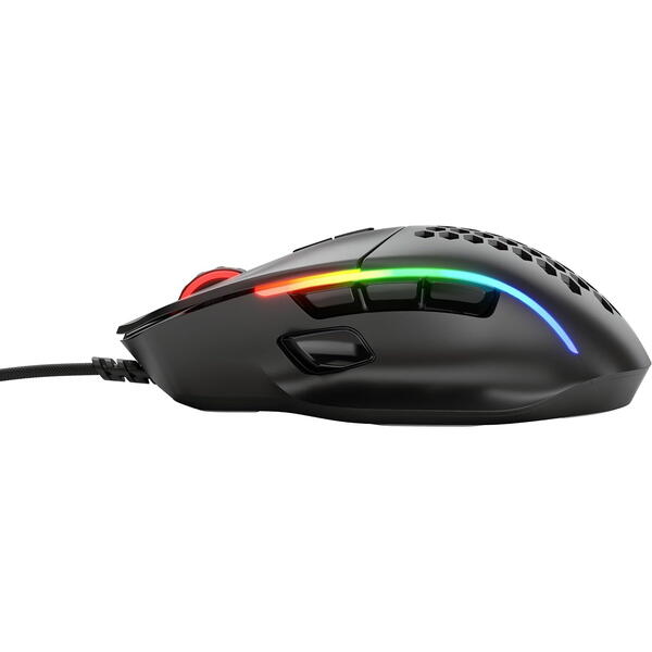 Mouse gaming Glorious Model I, RGB, 19000 DPI, USB, Negru mat