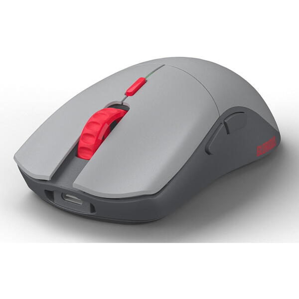 Mouse gaming Glorious One PRO Wireless - Centauri - Forge, Gri Mat/ Rosu