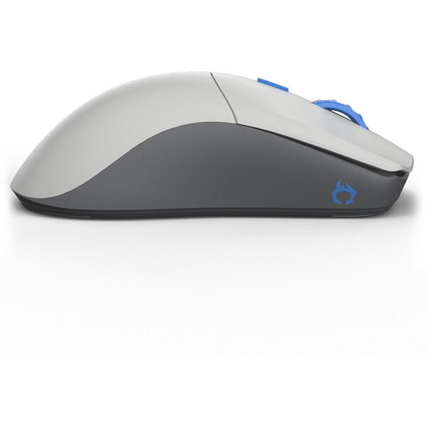 Mouse gaming Glorious One PRO Wireless - Vidar - Forge, Alb Mat/ Albastru