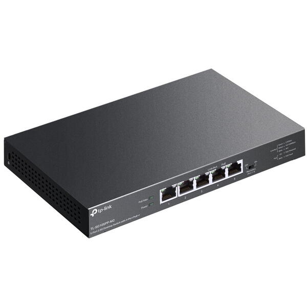 Switch TP-LINK TL-SG105PP-M2, 5-Port 2.5G, 4-Port PoE++