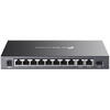 Switch TP-LINK DS111P Omada, 8x10/100Mbps RJ-45 + 3xGigabit RJ-45, 8 porturi POE+