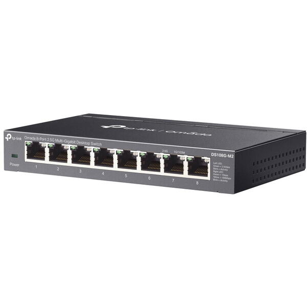 Switch TP-LINK DS108G-M2 Omada, 8 porturi 2.5 Gigabit