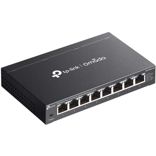 Switch TP-LINK DS108G-M2 Omada, 8 porturi 2.5 Gigabit