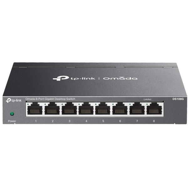 Switch TP-LINK DS108G Omada, 8 porturi Gigabit