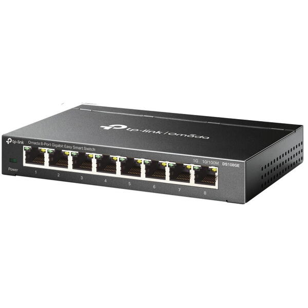 Switch TP-LINK DS108GE Omada, 8 porturi Gigabit