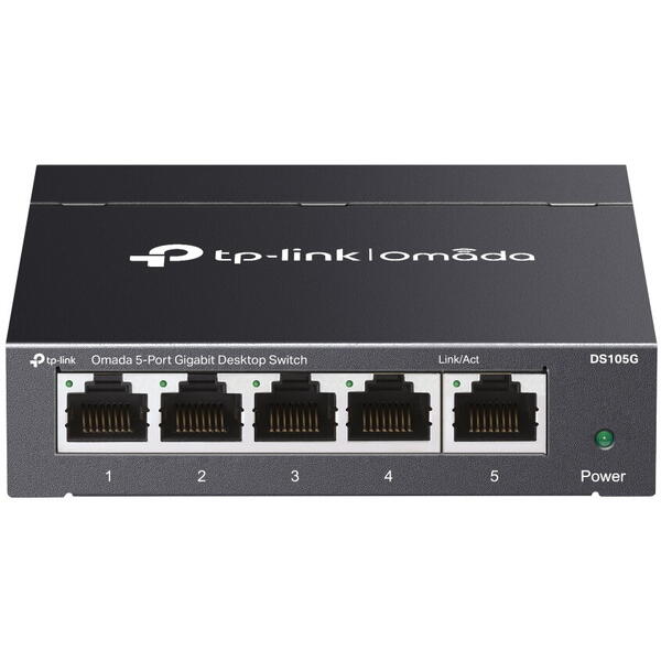 Switch TP-LINK DS105G Omada, 5 porturi Gigabit