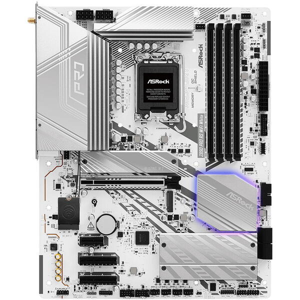 Placa de baza ASRock Z890 Pro RS WiFi White Socket 1851