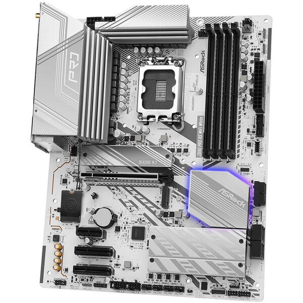 Placa de baza ASRock Z890 Pro RS WiFi White Socket 1851