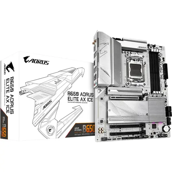 Placa de baza Gigabyte B650 AORUS ELITE AX ICE Socket AM5