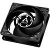 Ventilator PC Arctic P8 Silent, 1600 rpm, 80mm, Negru, Set 5 ventilatoare