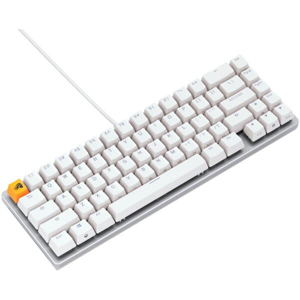 Tastatura gaming Glorious Mecanica GMMK 2 Compact RGB Fox Linear Switch White