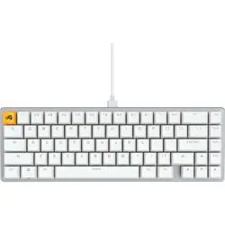 Tastatura gaming Glorious Mecanica GMMK 2 Compact RGB Fox Linear Switch White