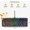 Tastatura gaming Glorious Mecanica GMMK 2 Full RGB Fox Linear Switch Black