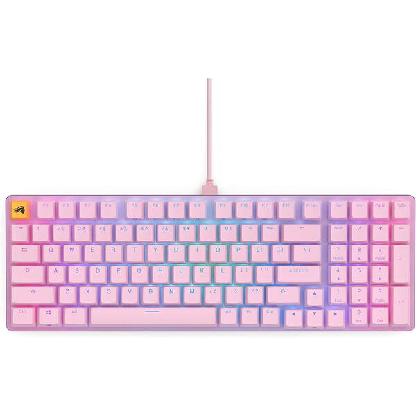 Tastatura gaming Glorious Mecanica GMMK 2 Full RGB Fox Linear Switch Pink