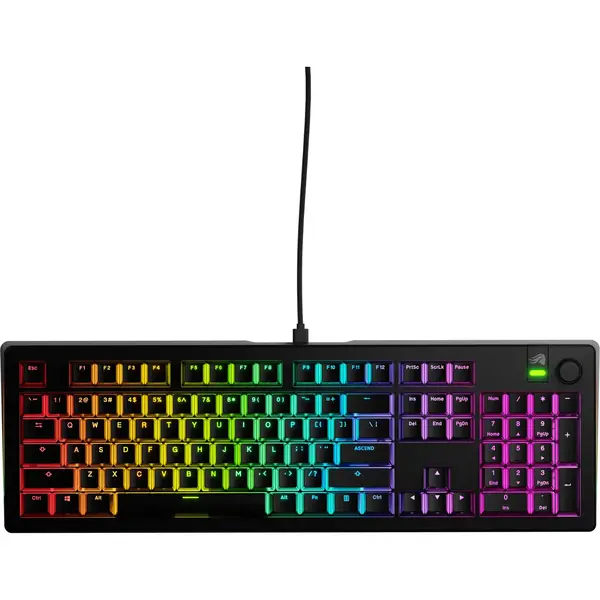 Tastatura gaming Glorious Mecanica GMMK 3 RGB 75% Prebuilt, Fox MX Switch, Negru