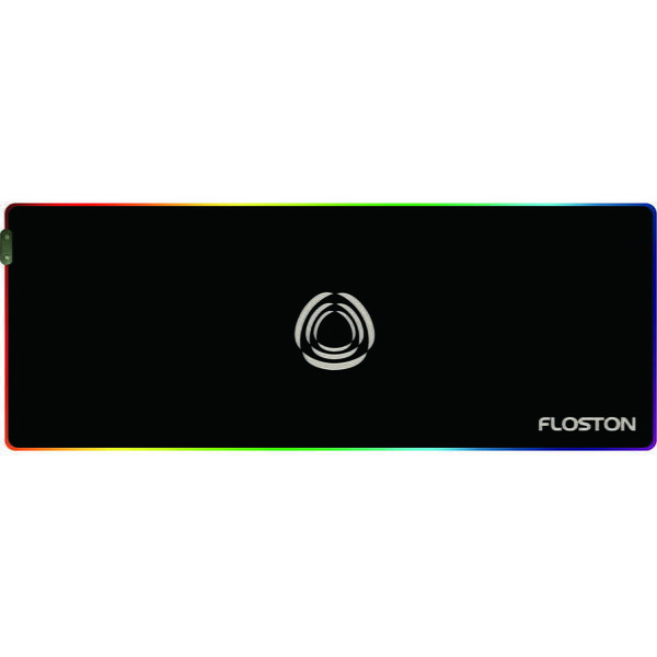 Mouse Pad Floston Rainbow RGB, Black